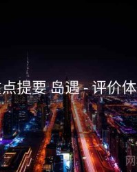 重点提要 岛遇 - 评价体系