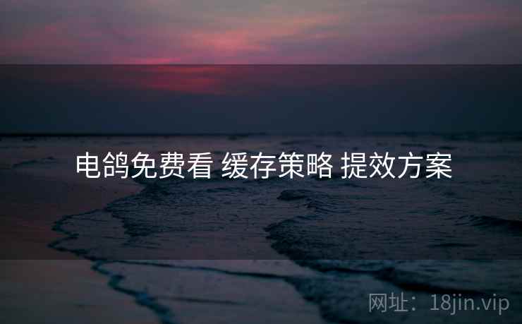 电鸽免费看 缓存策略 提效方案