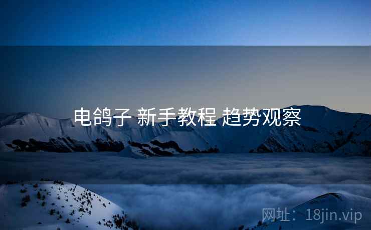 电鸽子 新手教程 趋势观察