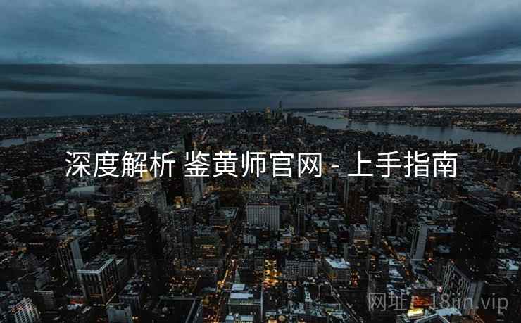 深度解析 鉴黄师官网 - 上手指南