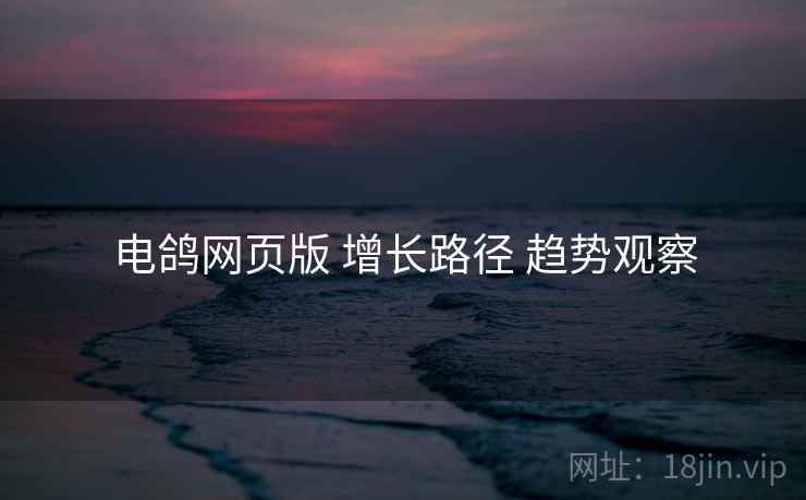 电鸽网页版 增长路径 趋势观察