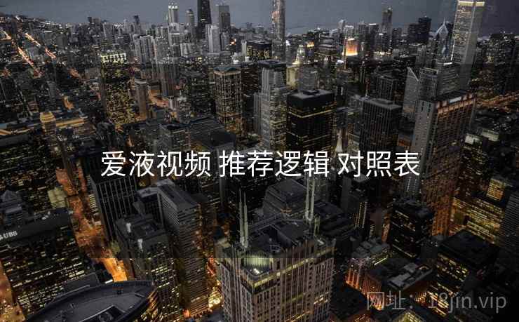 爱液视频 推荐逻辑 对照表