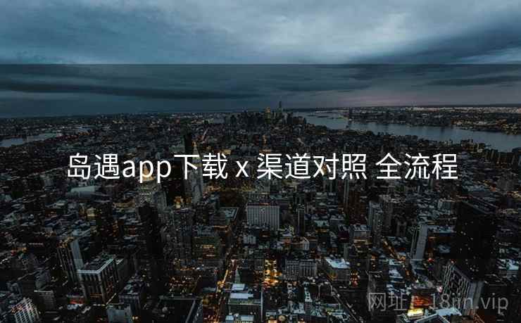 岛遇app下载 x 渠道对照 全流程