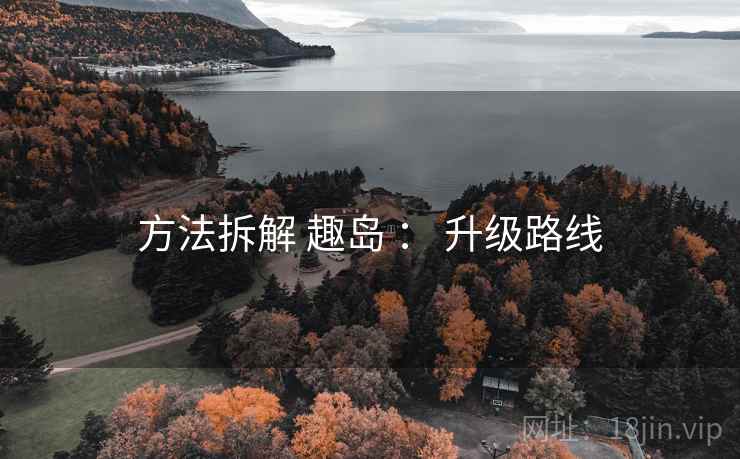 方法拆解 趣岛 ： 升级路线