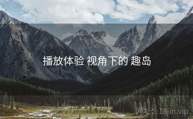 播放体验 视角下的 趣岛