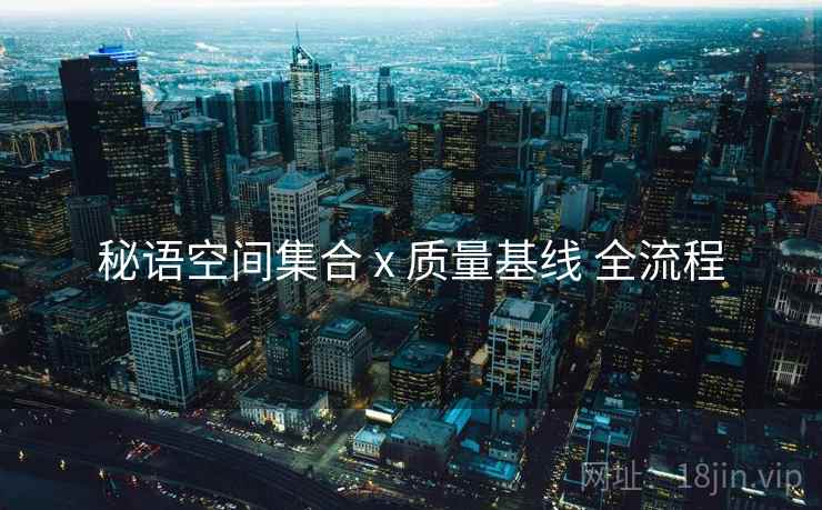 秘语空间集合 x 质量基线 全流程