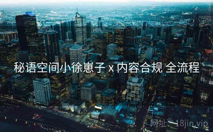 秘语空间小徐崽子 x 内容合规 全流程