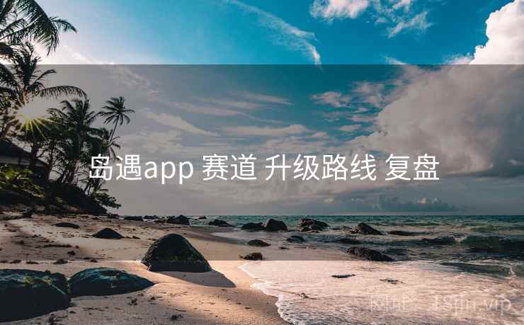 岛遇app 赛道 升级路线 复盘