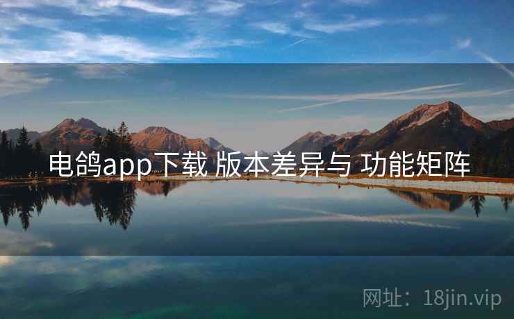 电鸽app下载 版本差异与 功能矩阵